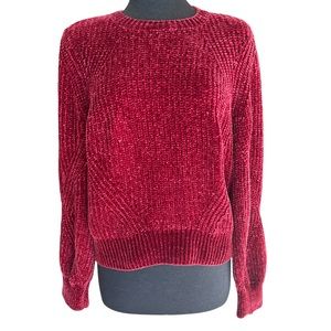 H&M Chenille Sweater Crewneck Women’s Size Medium Excellent Pre-Owned Condition